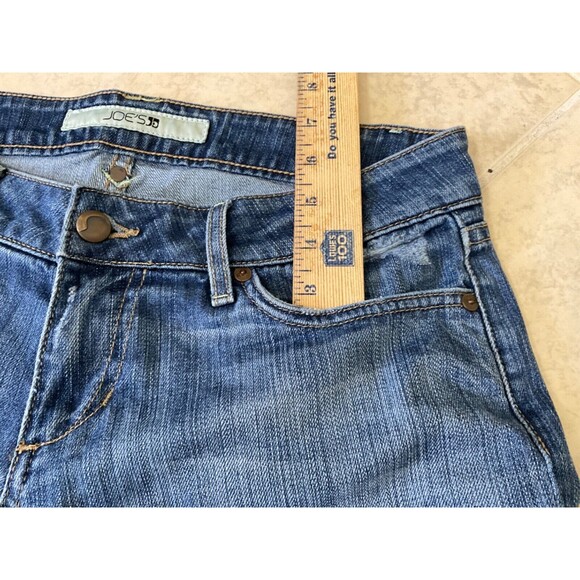Joe's Jeans Womens 29 Blue Denim Stretch Flare Faded Low Rise made in the USA - Picture 5 of 14